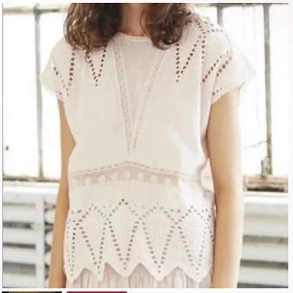 Ulla Johnson White Maryse Top size 2 - Picture 6 of 6